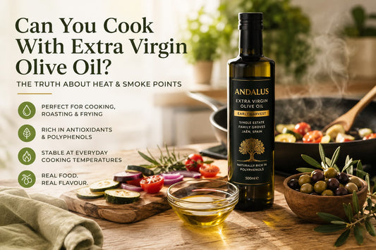 Can You Cook With Extra Virgin Olive Oil? The Truth About Heat & Smoke Points